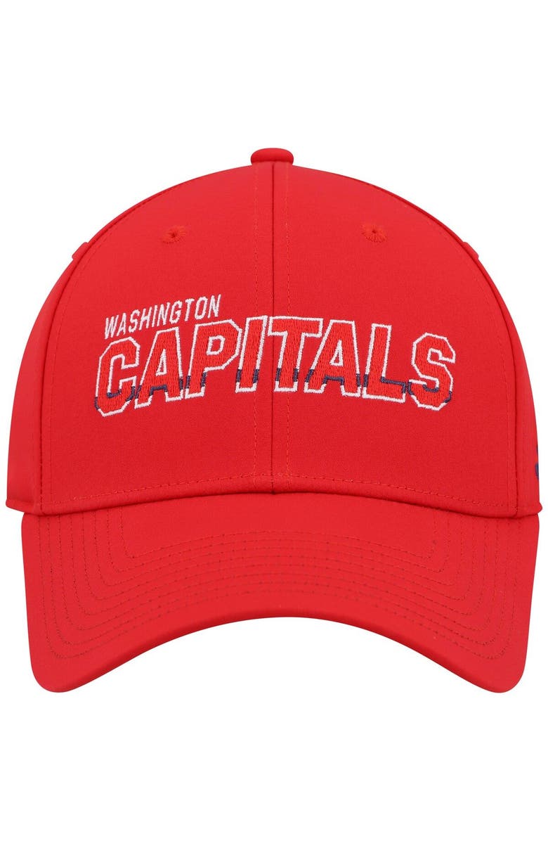 adidas Men's adidas Red Washington Capitals Team Bar Flex Hat, Alternate, color, Red