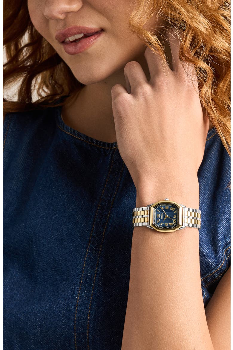 Harlow Two-Tone Bracelet Watch, 27mm, Alternate, color, TWO TONE