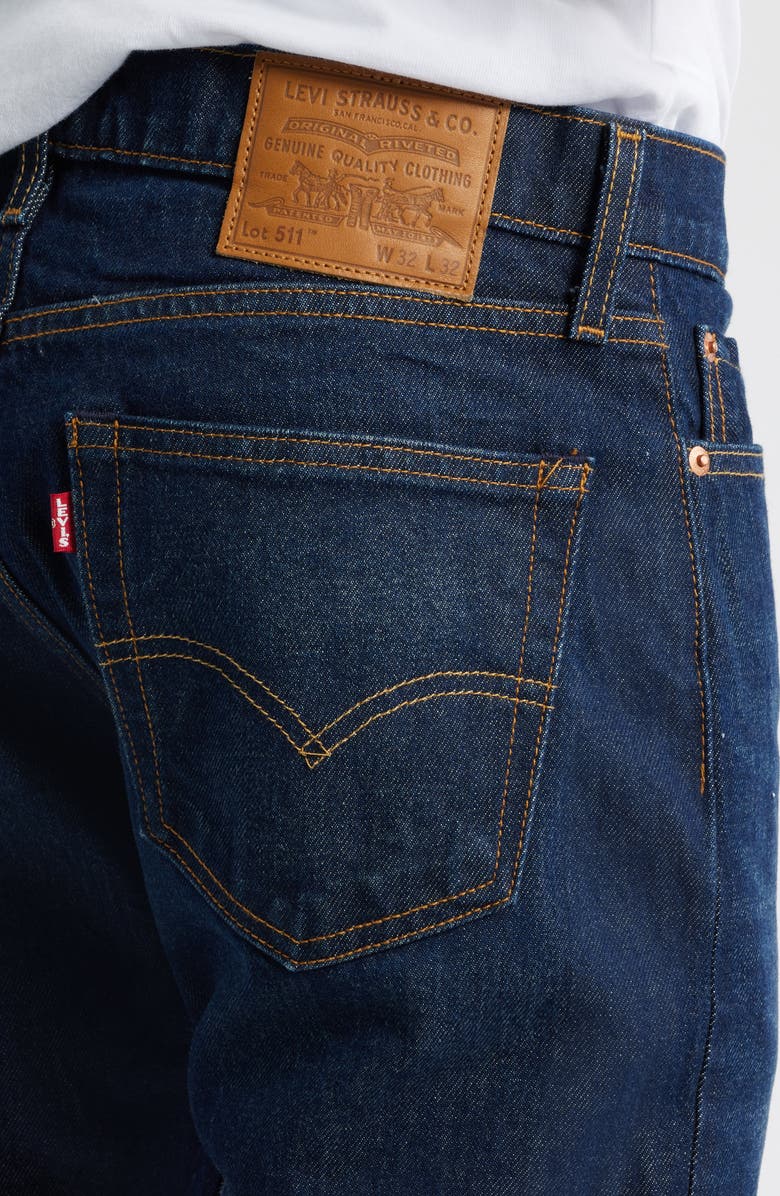 Levi's<sup>®</sup> 511<sup>™</sup> Slim Fit Jeans, Alternate, color, Sneaker Wave Selvedge