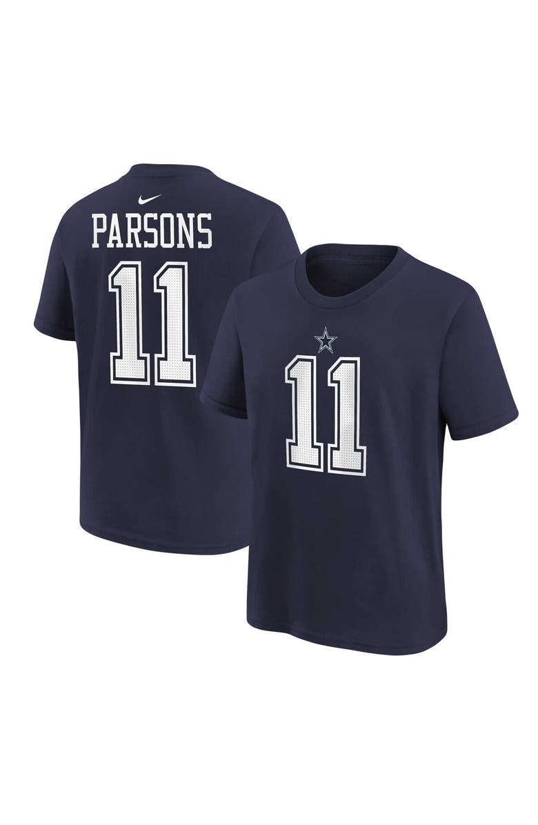 Nike Preschool Nike Micah Parsons Navy Dallas Cowboys Player Name & Number T-Shirt, Main, color,