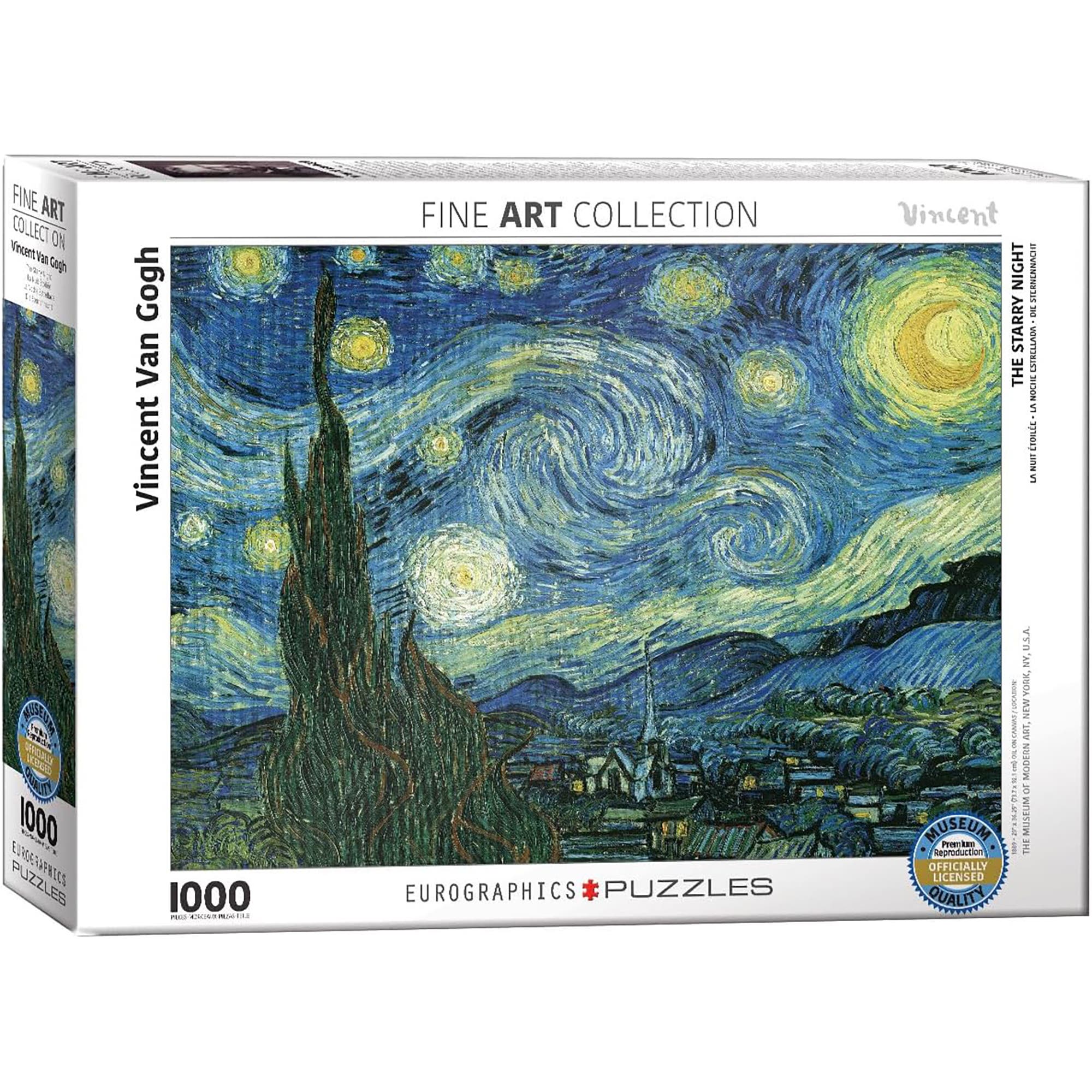 Starry Night By Vincent Van Gogh 1000 Piece Puzzle | Nordstrom
