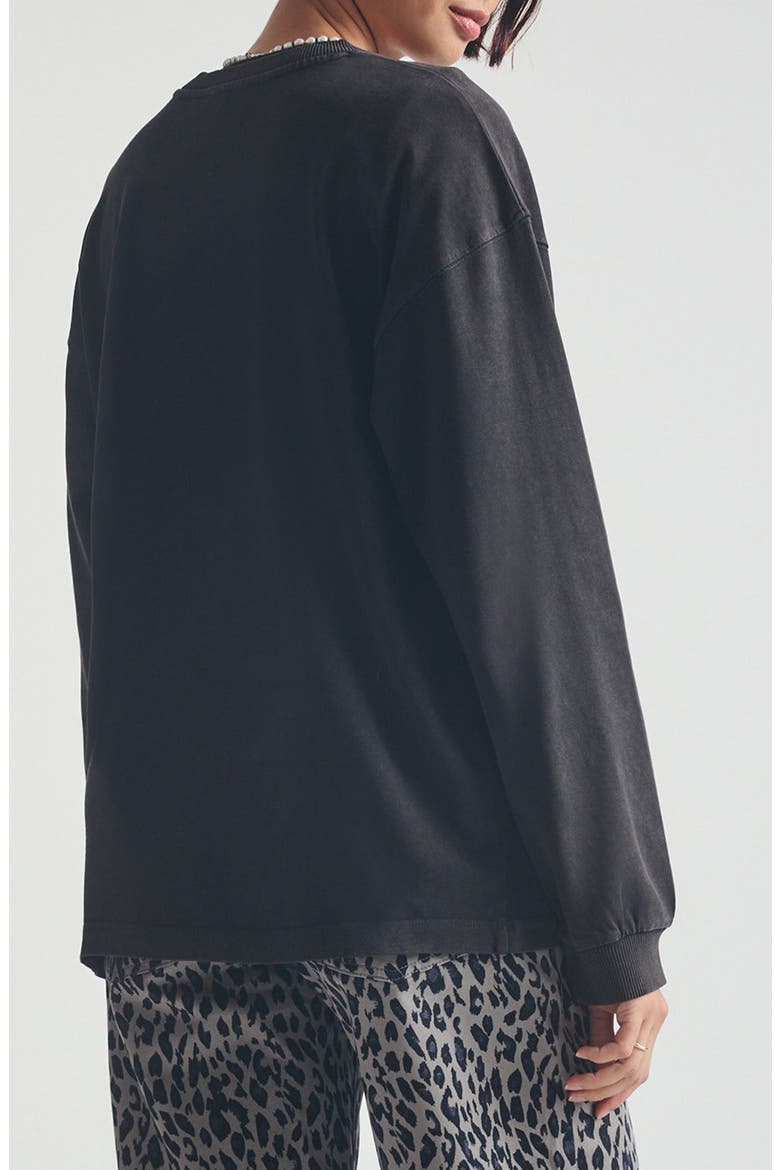Brooklyn Crewneck Sweatshirt, Alternate, color, BLACK