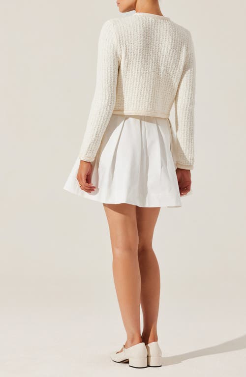 Shop Astr The Label Blaise Cardigan In Cream