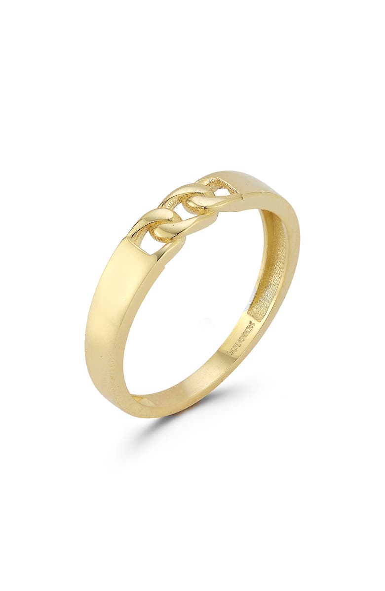 Ember Fine Jewelry Curb Band Ring, Alternate, color, Gold