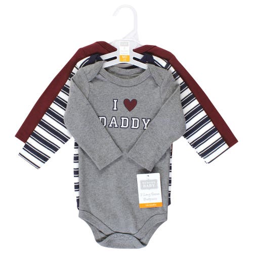 Hudson Baby Cotton Long-sleeve Bodysuits 3-pack In Multi