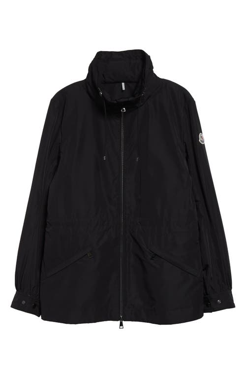 Moncler Enet Technical Twill Jacket In Black