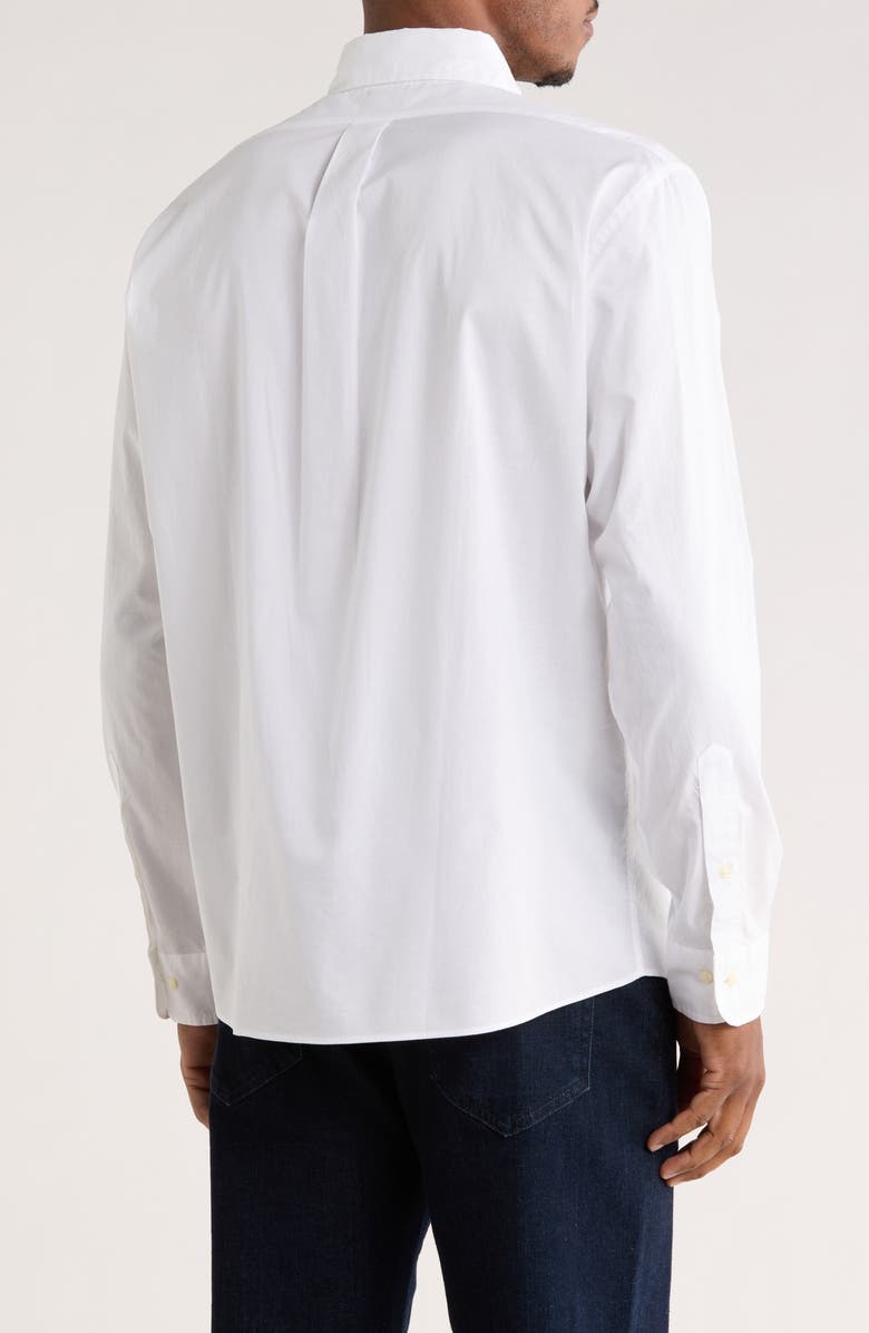Brooks Brothers Cotton Button-Down Shirt, Alternate, color, White