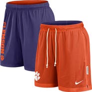 Nike Men's Nike Orange/Purple Clemson Tigers Courtside Standard Issue Dri-FIT Reversible Shorts