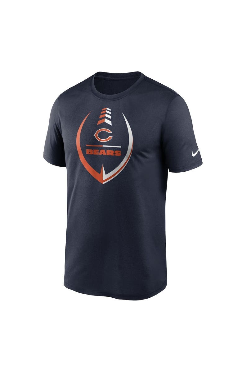 Nike Men's Nike Navy Chicago Bears Icon Legend Performance T-Shirt, Alternate, color, 