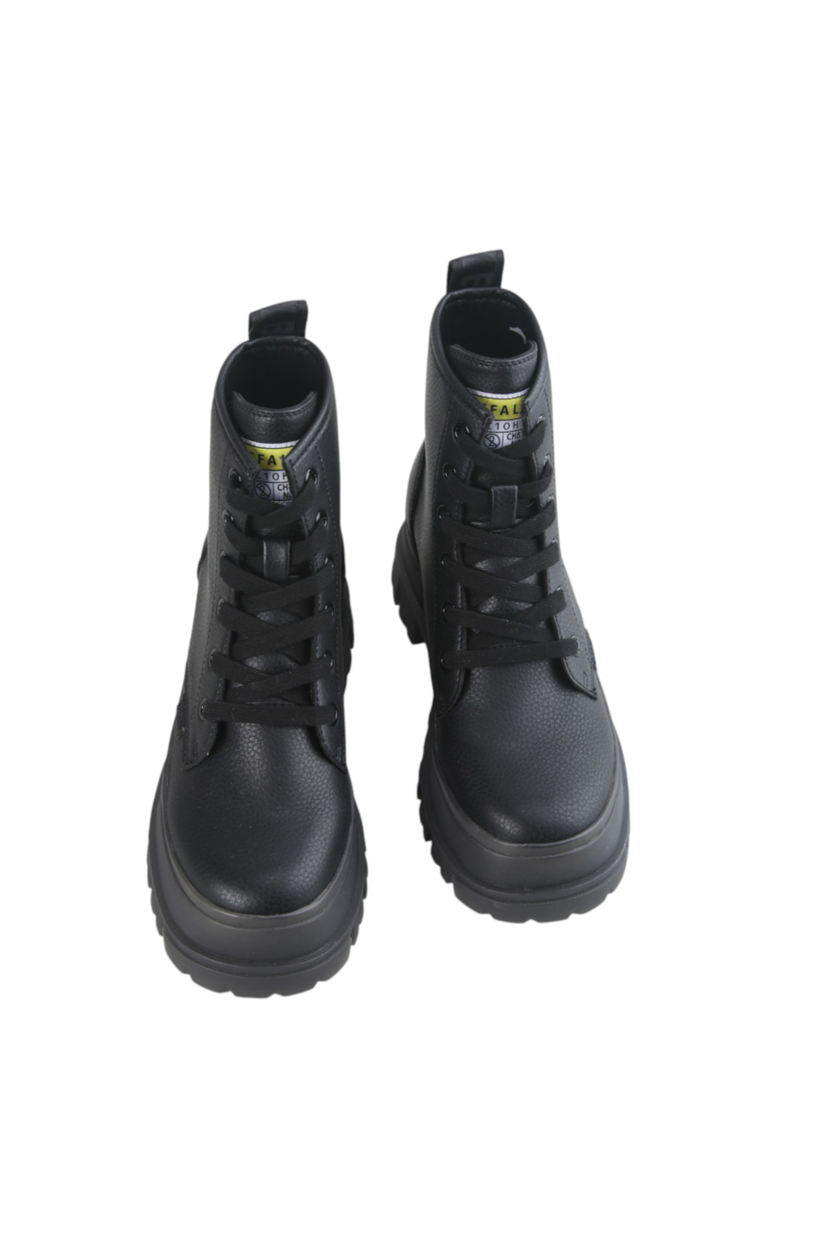 Buffalo Boots Aspha Rld Flat Bootie, Alternate, color, Black