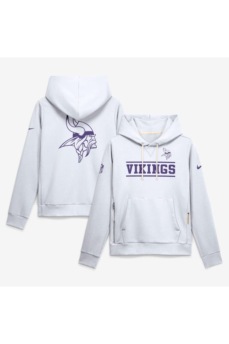 Women's Nike White Minnesota Vikings Alt Sideline Standard Issue Dri-FIT Hoodie, Main, color, White