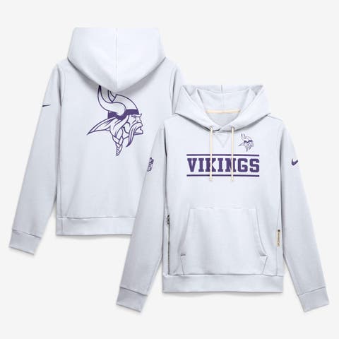 Women's Nike White Minnesota Vikings Alt Sideline Standard Issue Dri-FIT Hoodie