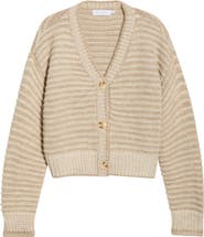 All in Favor Chunky Stripe V-Neck Cardigan