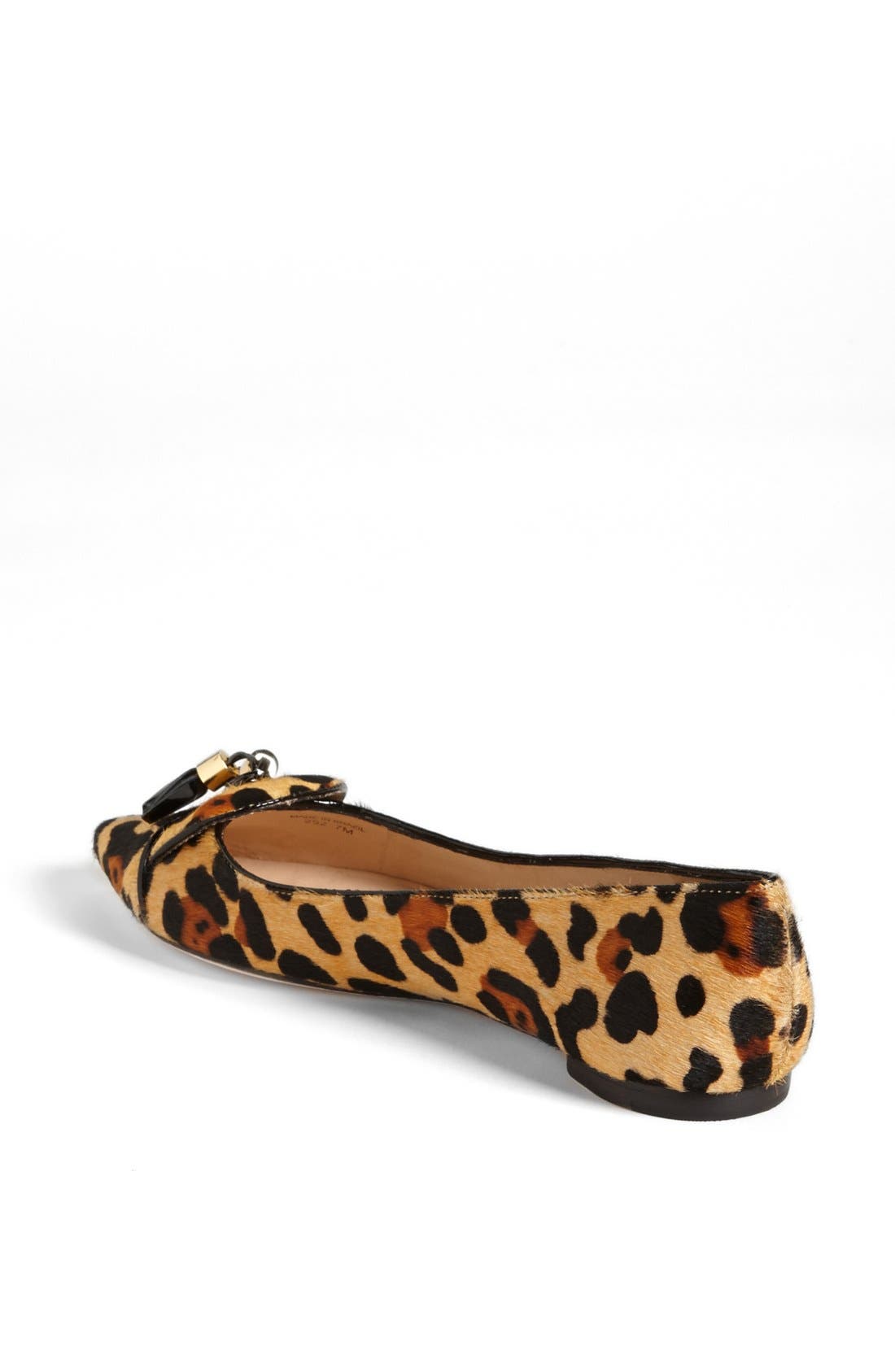 'grenada' pointed toe flat, Alternate, color, LEOPARD HAIRCALF PRINT
