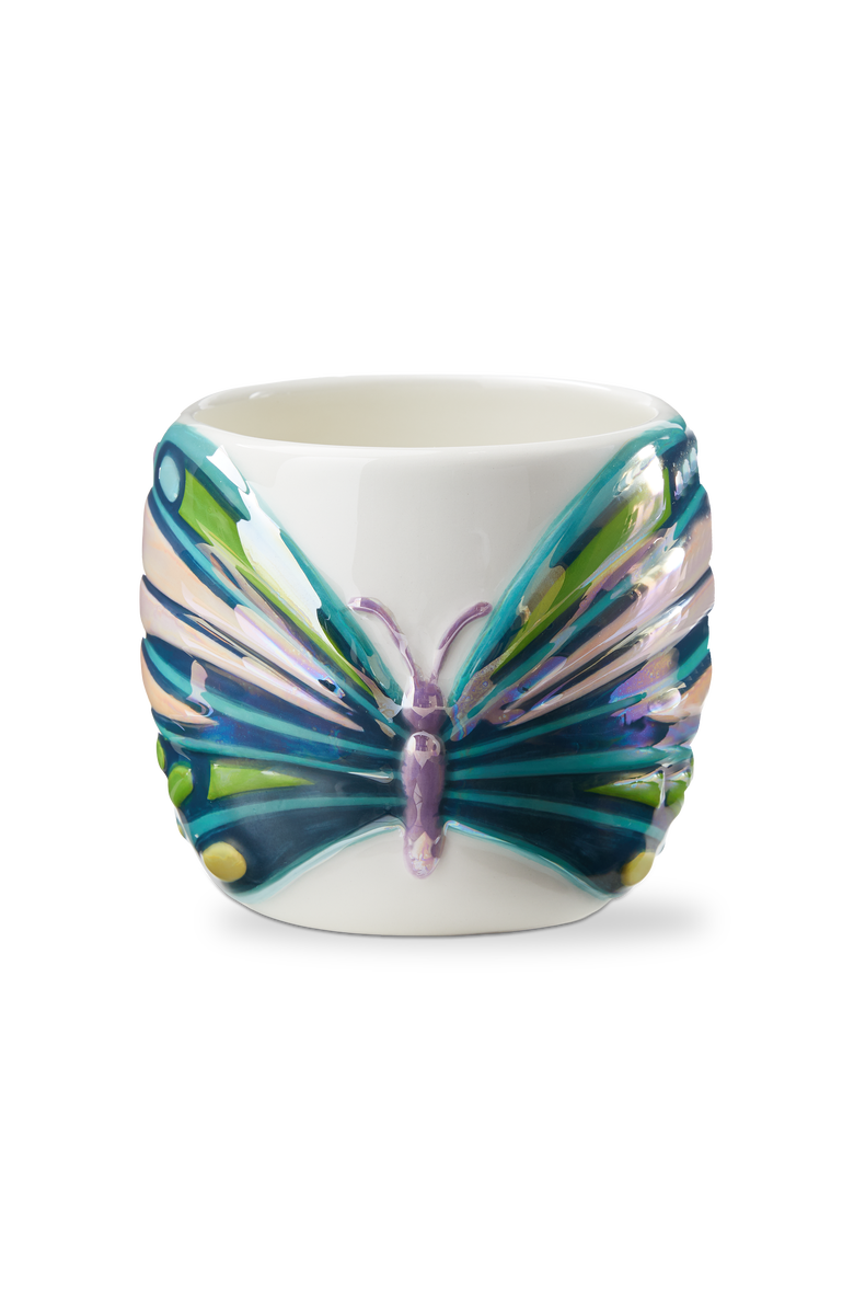 tag Everyday Butterfly Earthenware Mug Multi 17 oz 4.03x4.03x3.78 in, Alternate, color, Multicolored