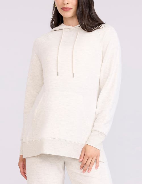 Motherhood Maternity Relaxed Fit Tunic Maternity Hoodie In White
