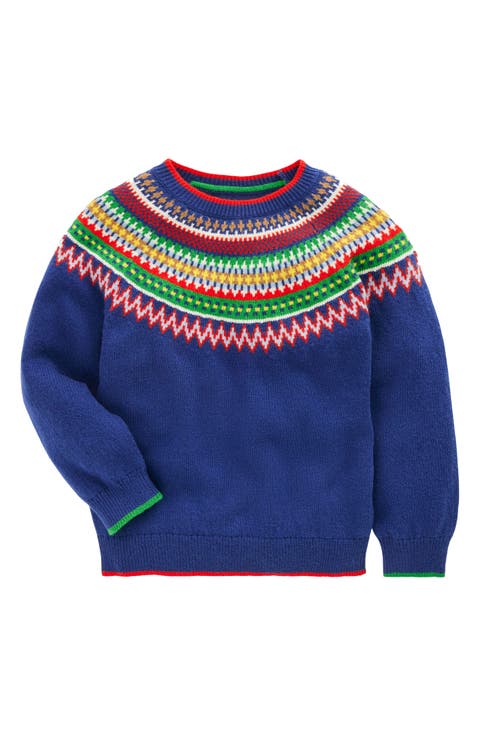 Kids' Fair Isle Crewneck Sweater (Toddler & Little Kid)