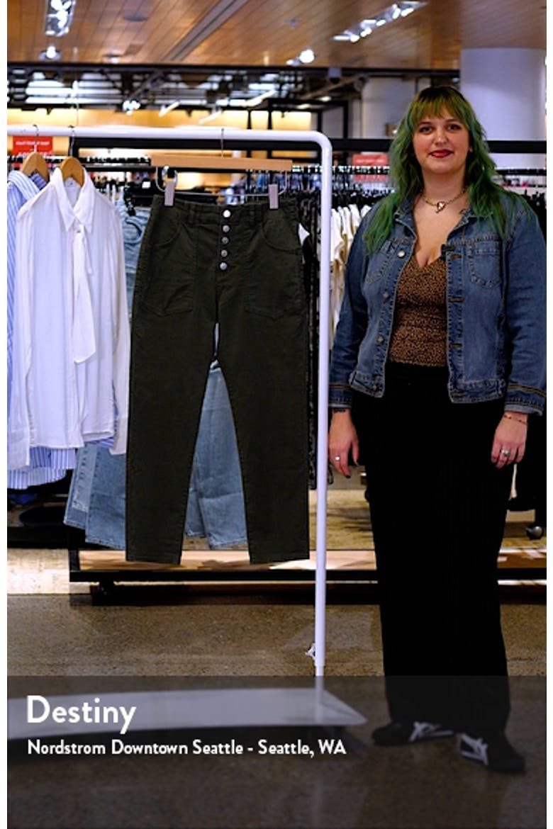 Arya Button Fly Stretch Cotton Pants video