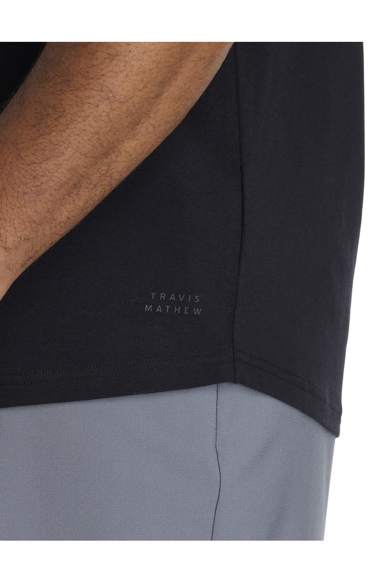 TravisMathew Fit By DXL Big & Tall Cloud Crew Tee, Alternate, color, Black