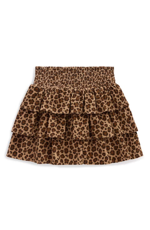 Kids' Smocked Waist Ruffle Skirt