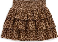Mini Boden Kids' Smocked Waist Ruffle Skirt