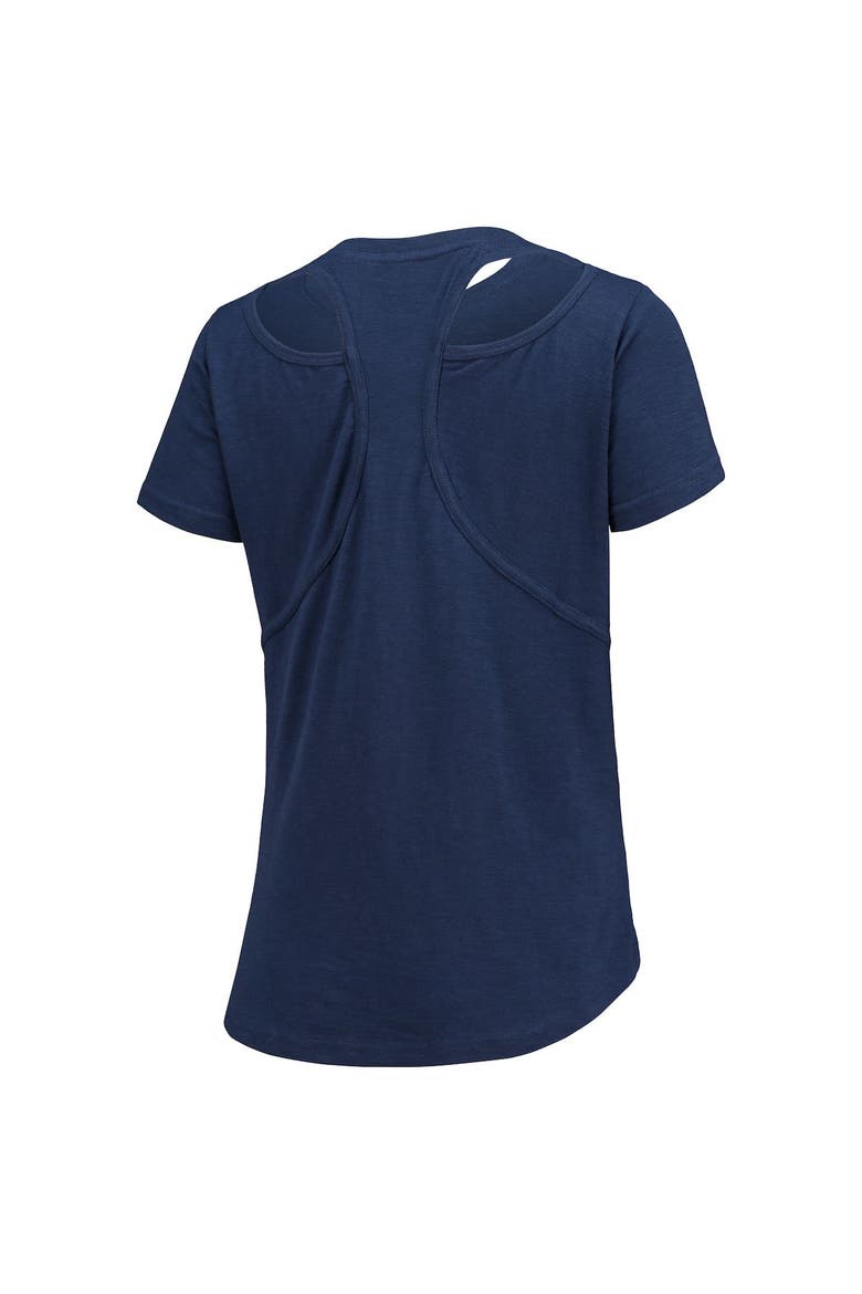 Women's Navy Toledo Mud Hens Cut It Out T-Shirt, Alternate, color, Navy