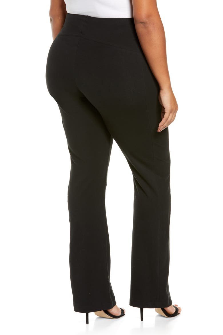 'Lyssentials Tara Bootcut Pants, Alternate, color, BLACK