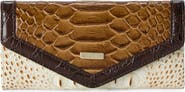 Brahmin Veronica Croc Embossed Leather Wallet