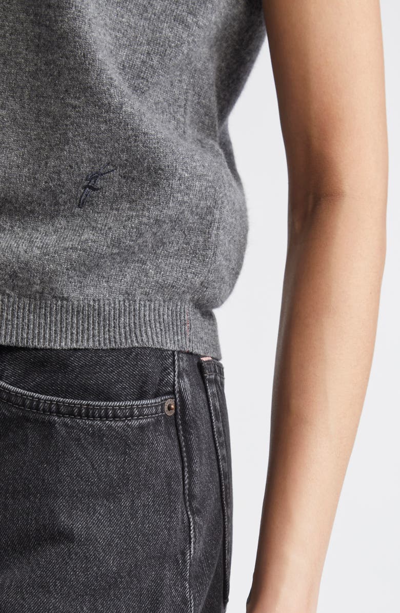 FERRAGAMO Cashmere Blend Sweater Vest, Alternate, color, Grigio Melange