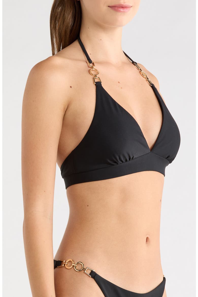 Ariel Bikini Top, Alternate, color, BLACK