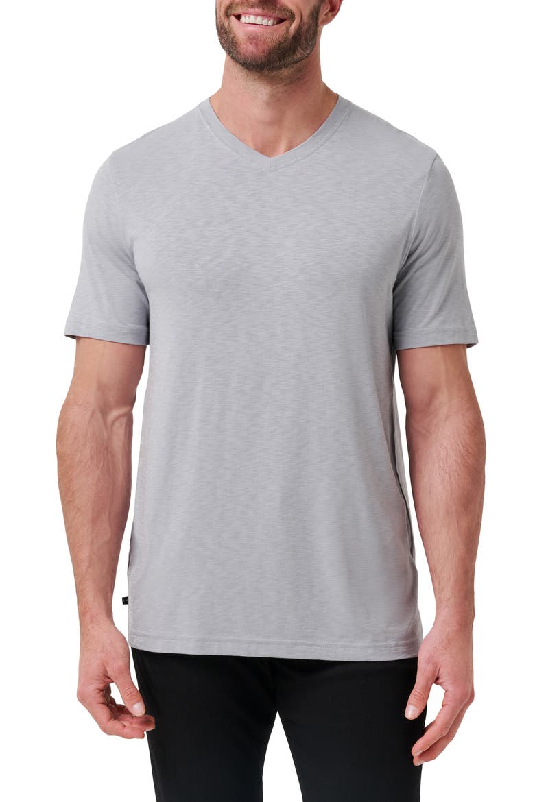 Cloud Trim Fit Slubbed T-Shirt, Main, color, SLEET