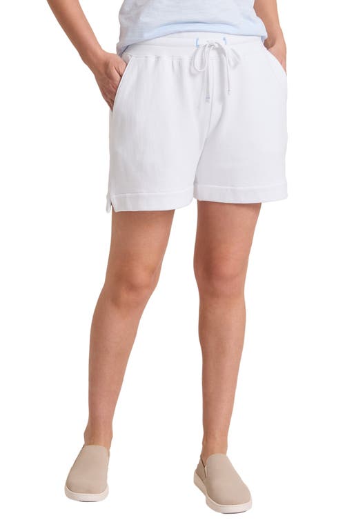 Tommy Bahama Marina Del Mar Tie Waist Cotton Shorts In White