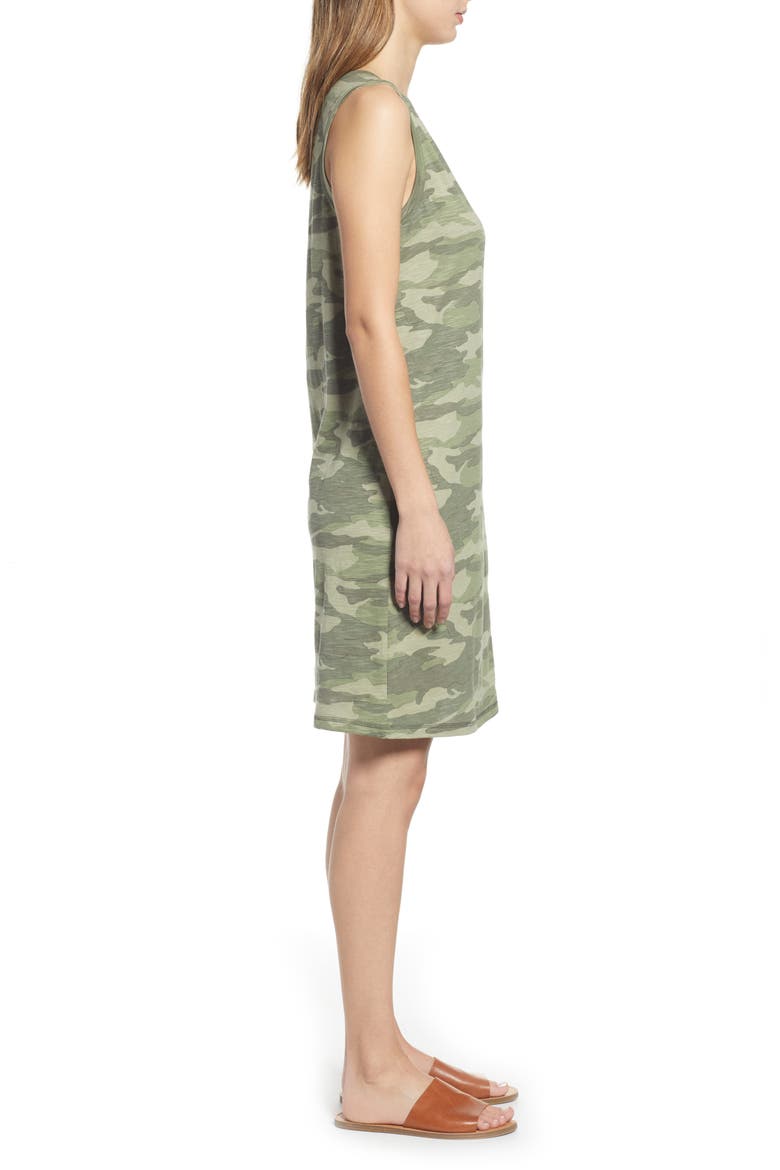 Muscle Tank Dress, Alternate, color, GREEN SPRING CAMO