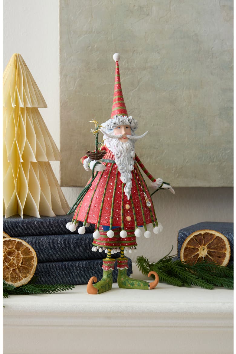 Dash Away Santa Christmas Figurine, Alternate, color, RED