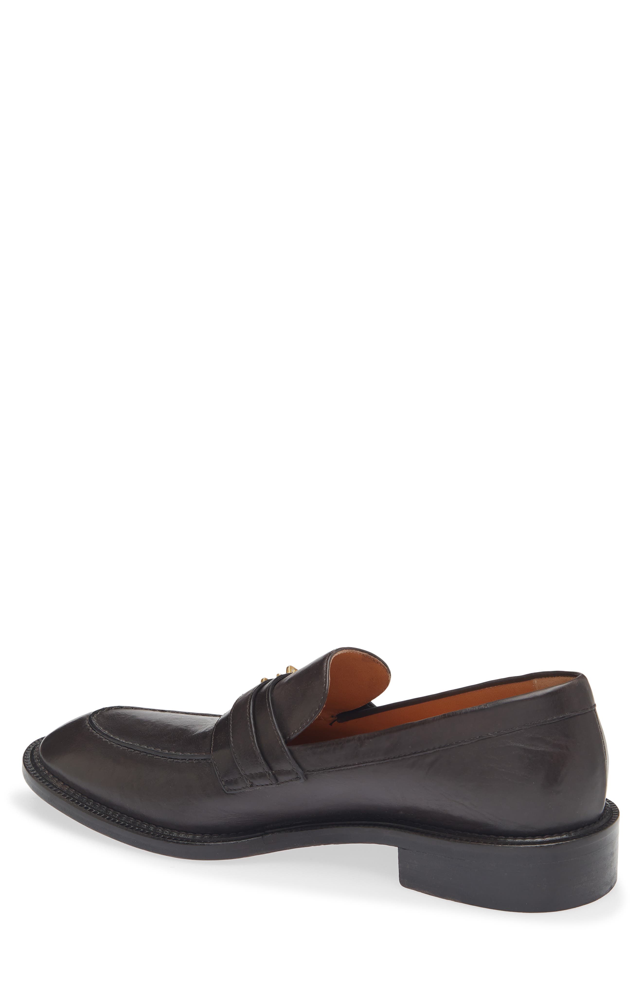 Versace First Line Primo Medusa Buckle Loafer, Alternate, color, Ebano-Gold