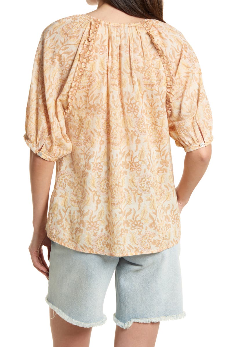Cleobella Raimi Floral Raglan Organic Cotton Blouse, Alternate, color,