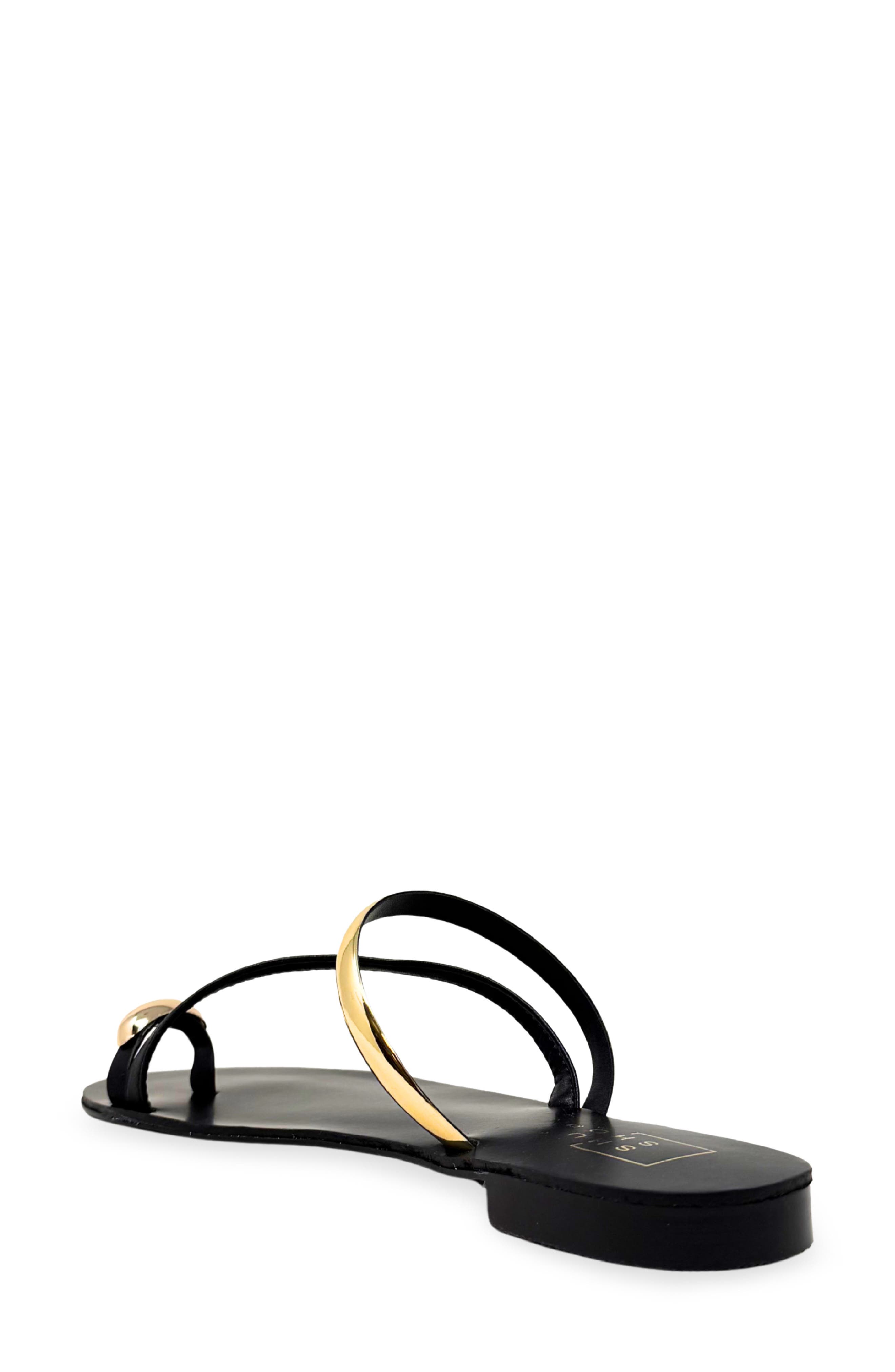 SHUSHOP Brenda Slide Sandal, Alternate, color, Black