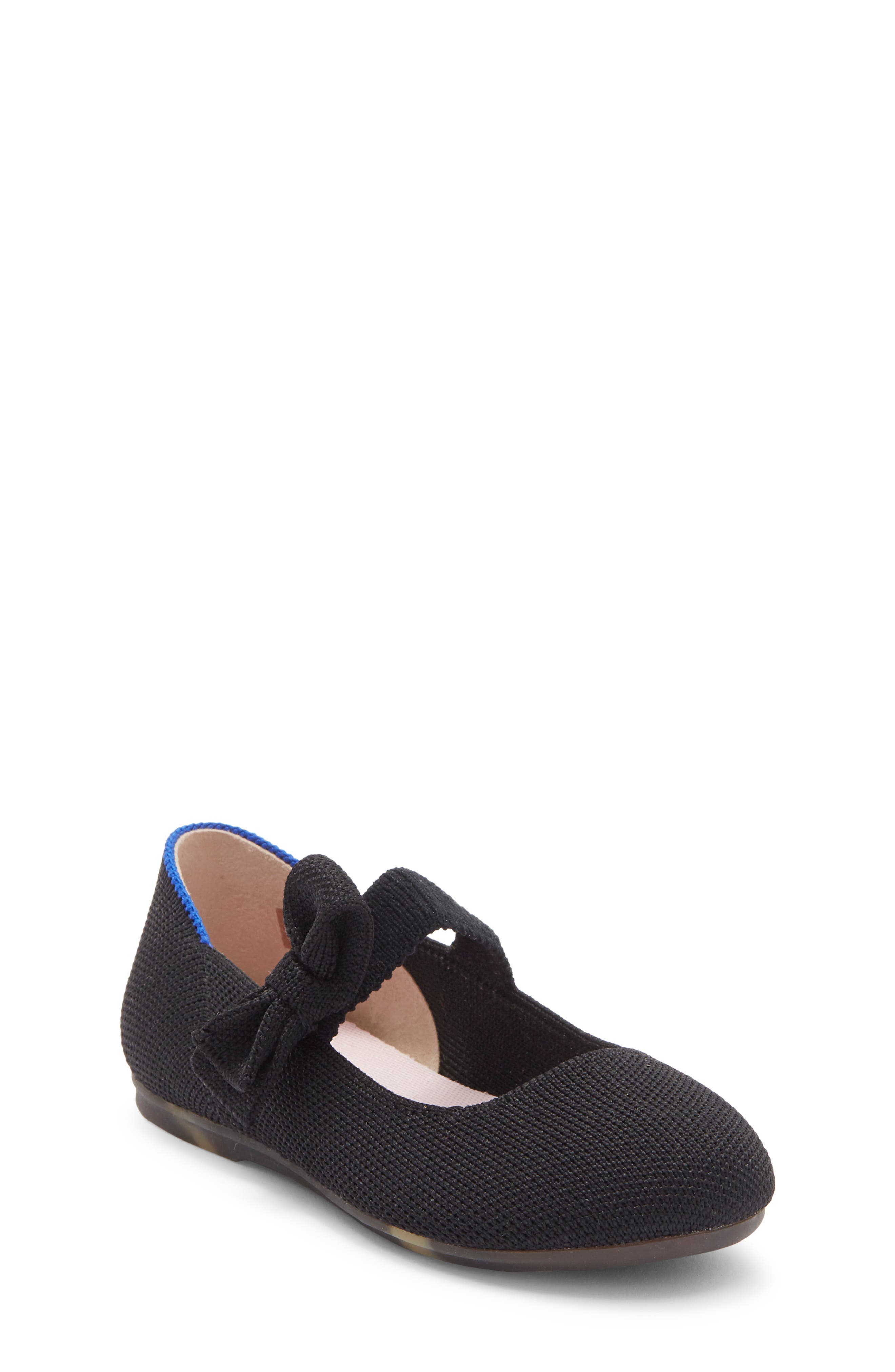 Rothy's The Kids' Tux Bow Mary Jane Flat, Main, color, Black