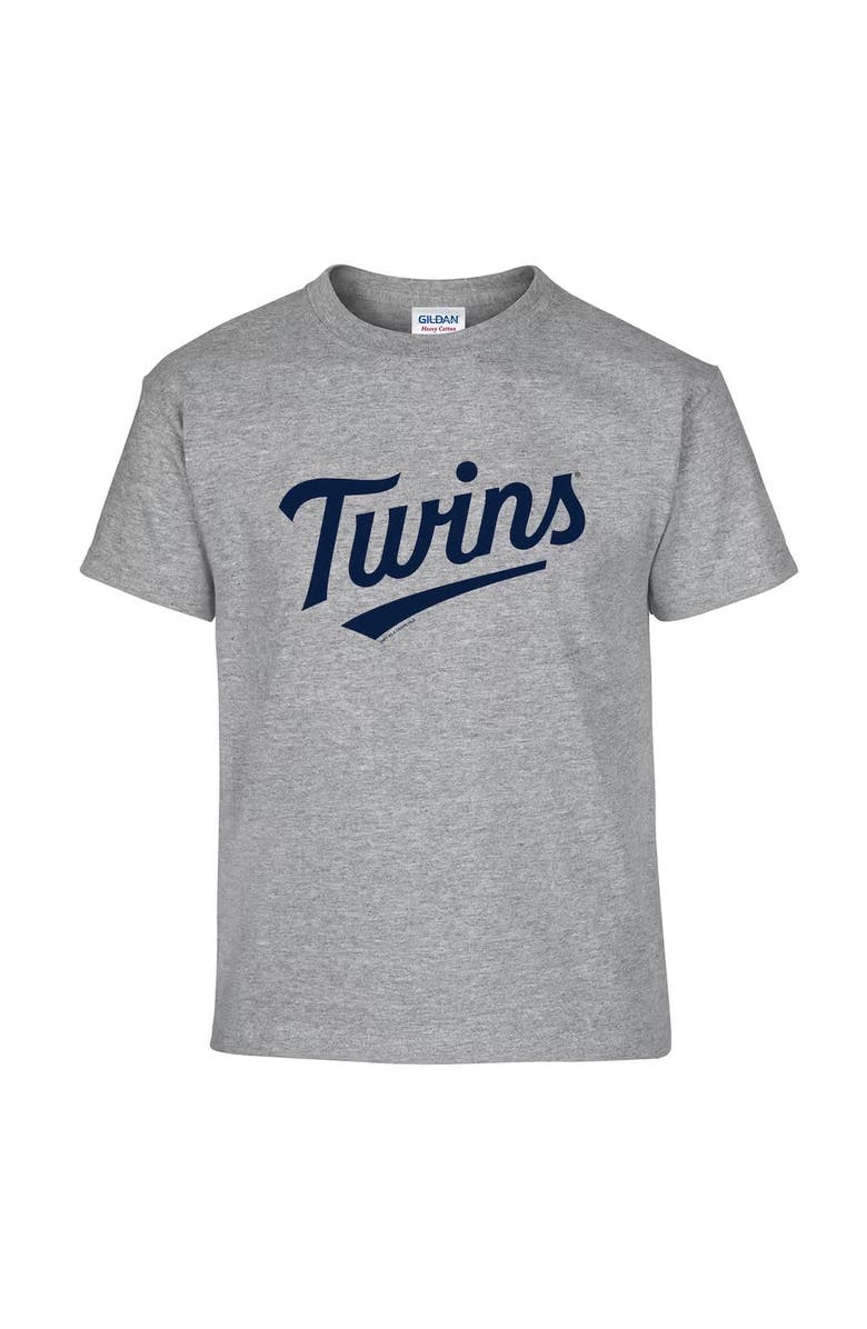 SOFT AS A GRAPE Youth Soft as a Grape  Navy/Gray Minnesota Twins Two-Pack T-Shirt Set, Alternate, color, 