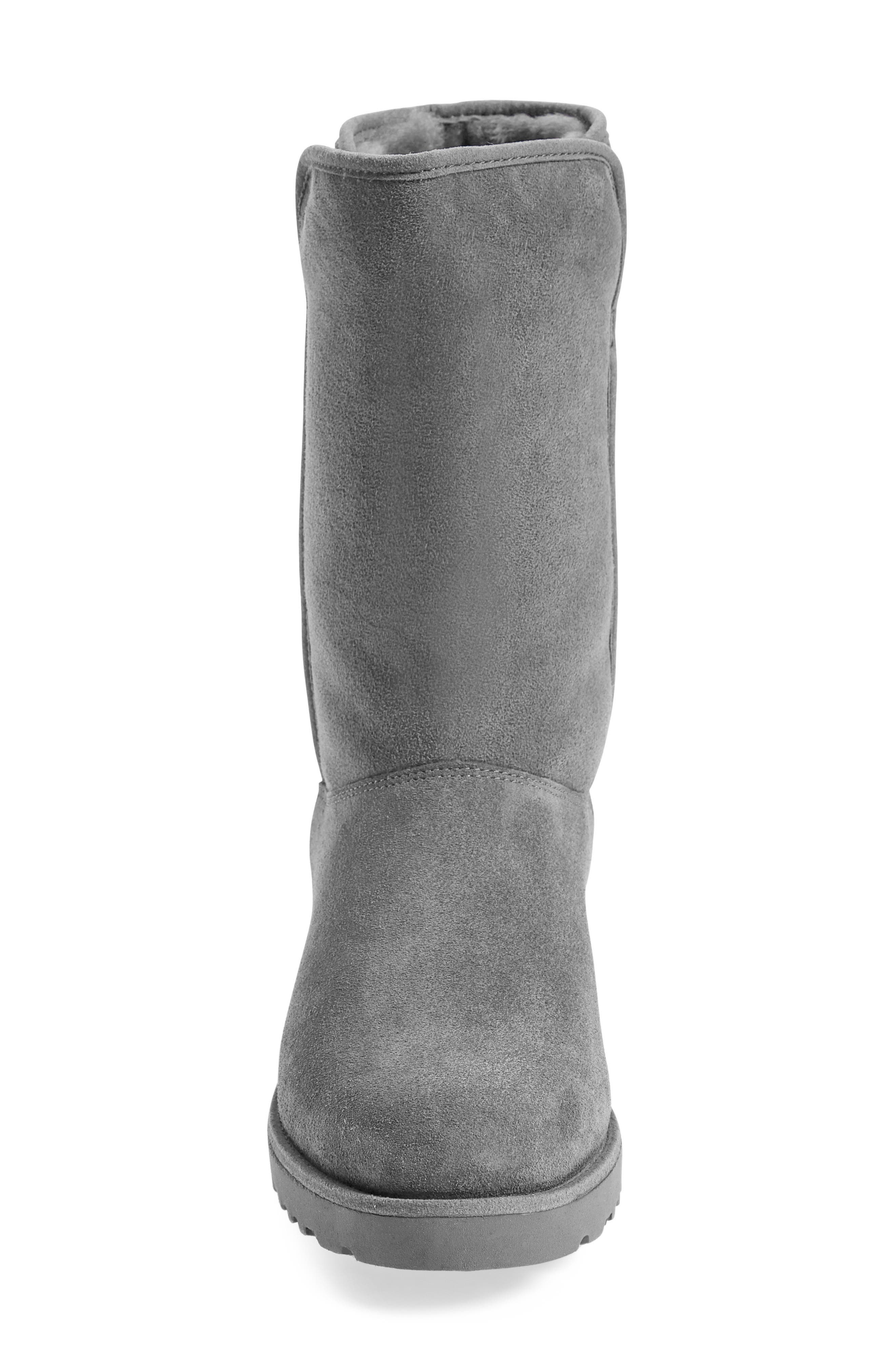 Amie - Classic Slim™ Water Resistant Short Boot, Alternate, color, GREY SUEDE