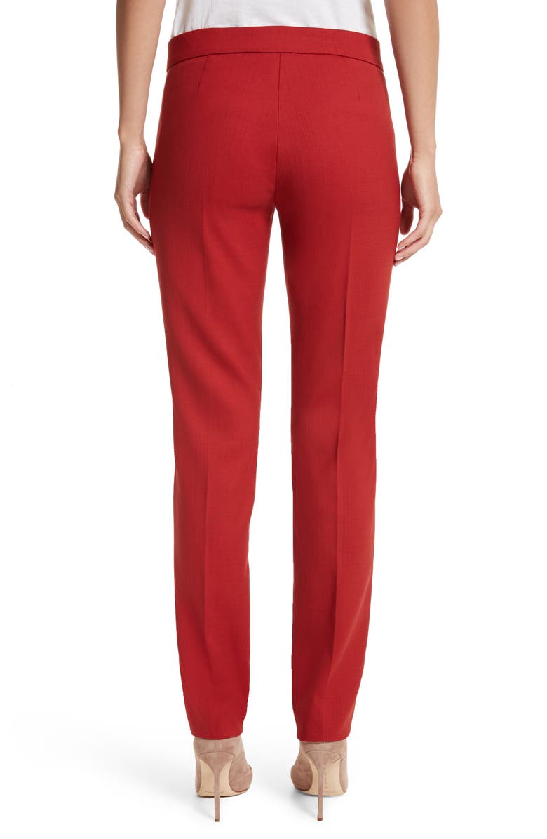 Max Mara Oscuro Stretch Wool Pants, Alternate, color, 