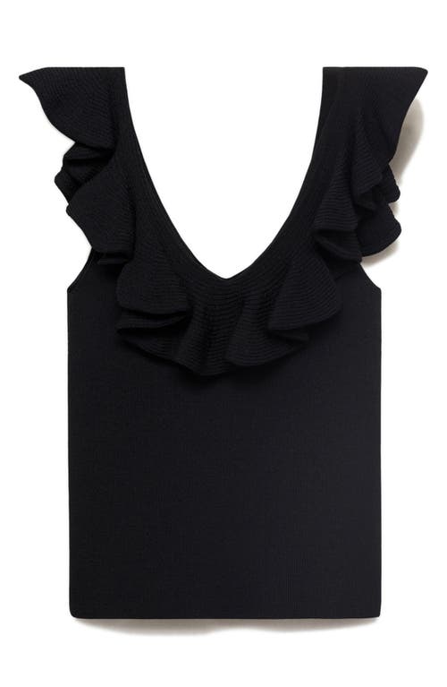 Mango Ruffle Knit Tank