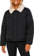 Volcom Ryan Faux Fur Collar Puffer Jacket