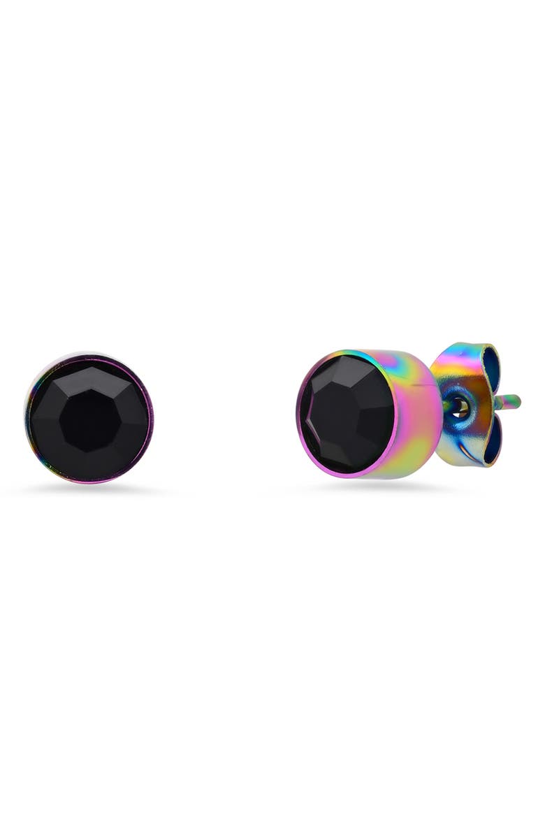 STEELTIME HMY Jewelry Stainless Steel Stud Earrings, Main, color, Multi