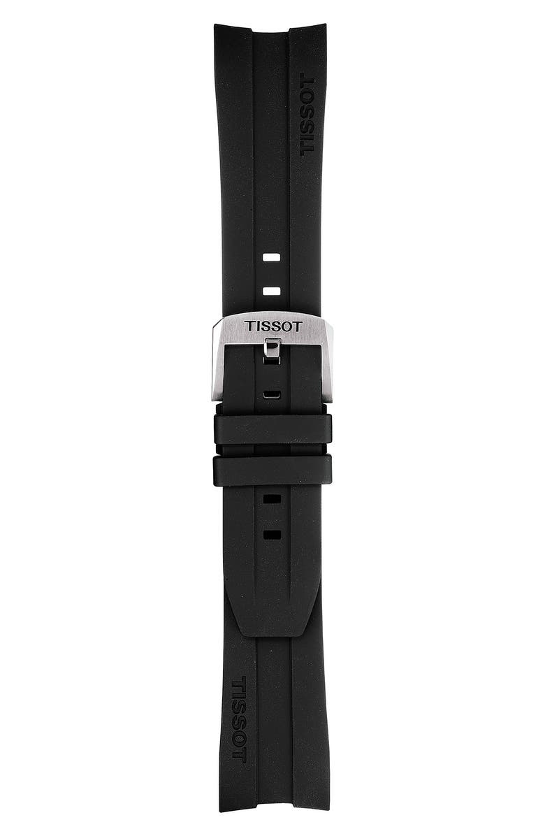 Tissot PRC200 Automatic Chronograph Silicone Strap Watch, 43mm, Alternate, color, 