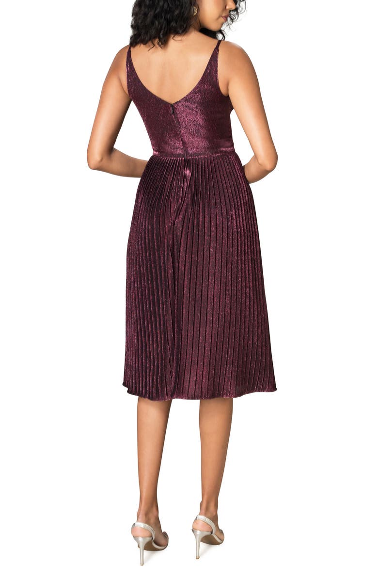 Dress the Population Haley Metallic Fit & Flare Cocktail Dress, Alternate, color,