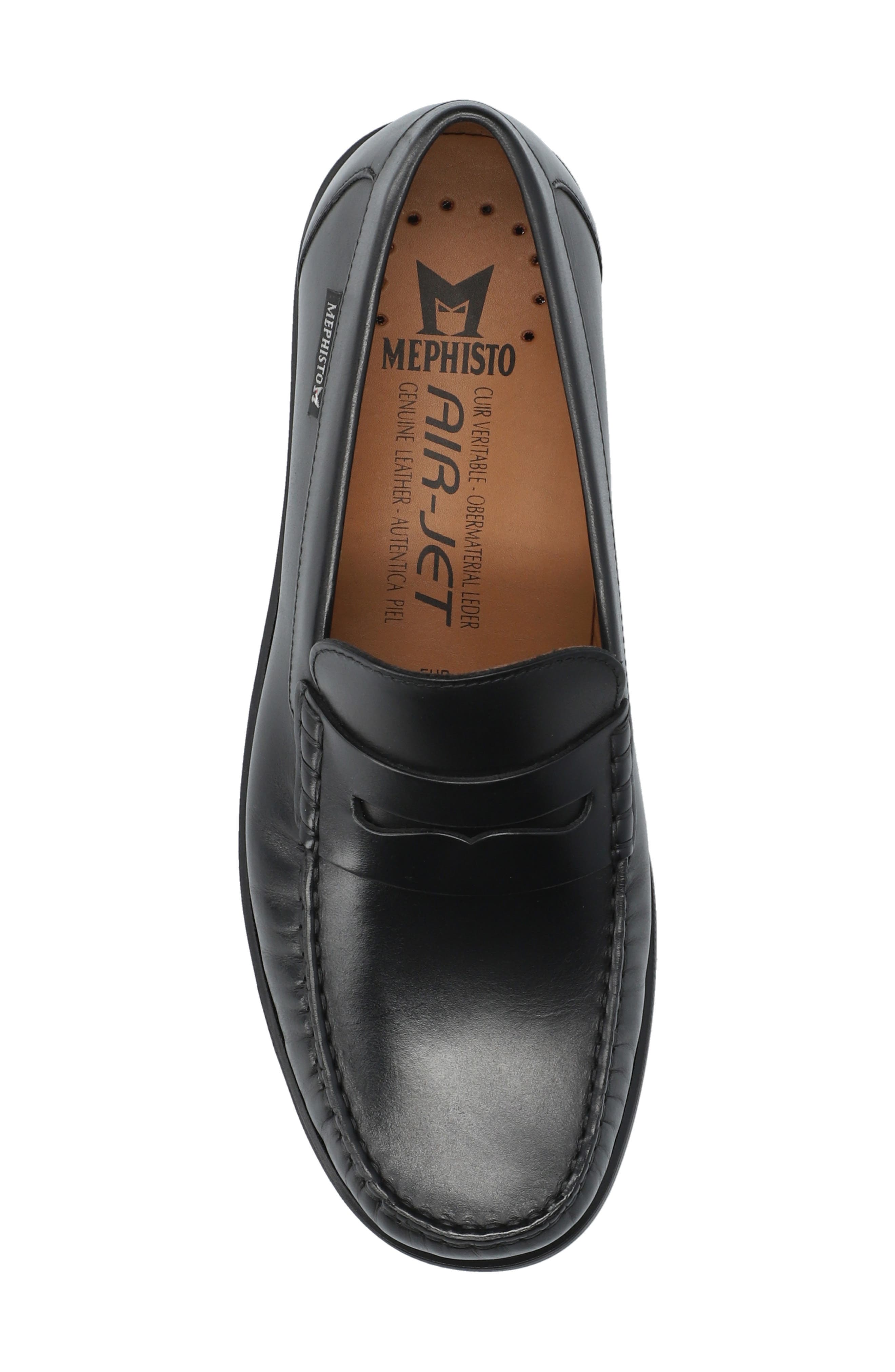 Mephisto Niklas Penny Loafer, Alternate, color, Black