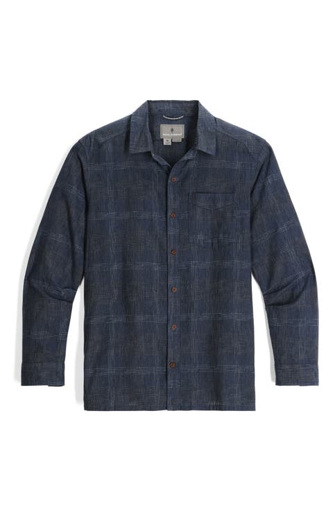 Hempline Spaced Button-Up Shirt