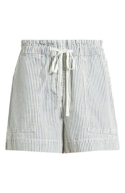 Rails Foster Paperbag Denim Shorts In Blue