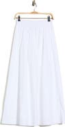 BOSS Vlondie Smocked Waist Midi Skirt